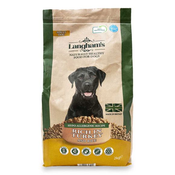 Langham's Adult Dog Hypo-allergenic Recipe Rich In Turkey & Rice 2kg